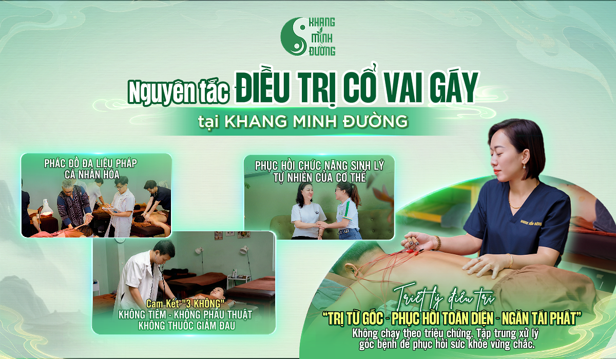 Ưu điểm khi điều trị đau vai gáy tại Khang Minh Đường