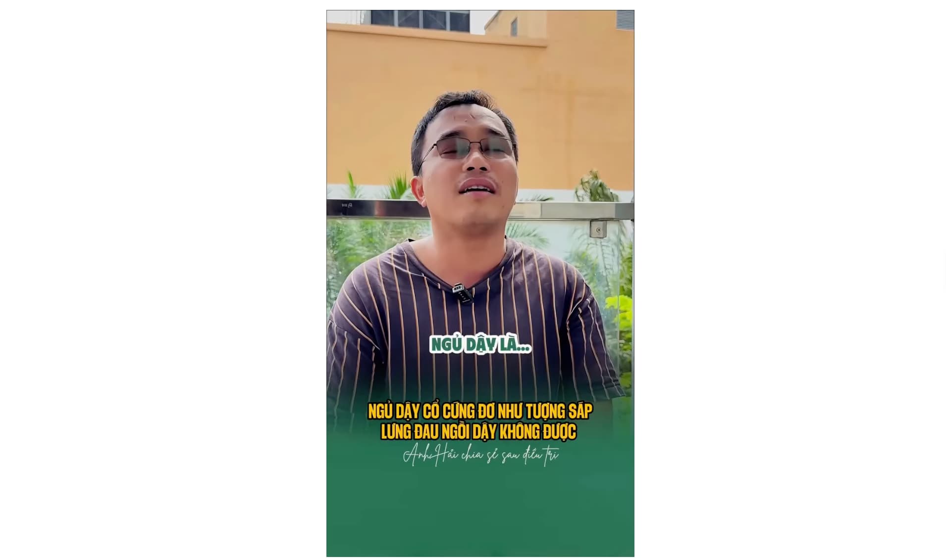  Anh Hải đau cổ vai gáy, mỗi lần ngủ dậy cổ cứng đơ. Và kết quả sau điều trị