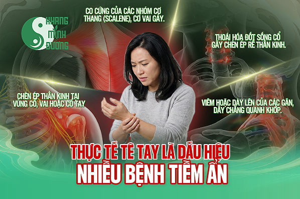 tê tay báo hiệu nhiều tiềm ẩn
